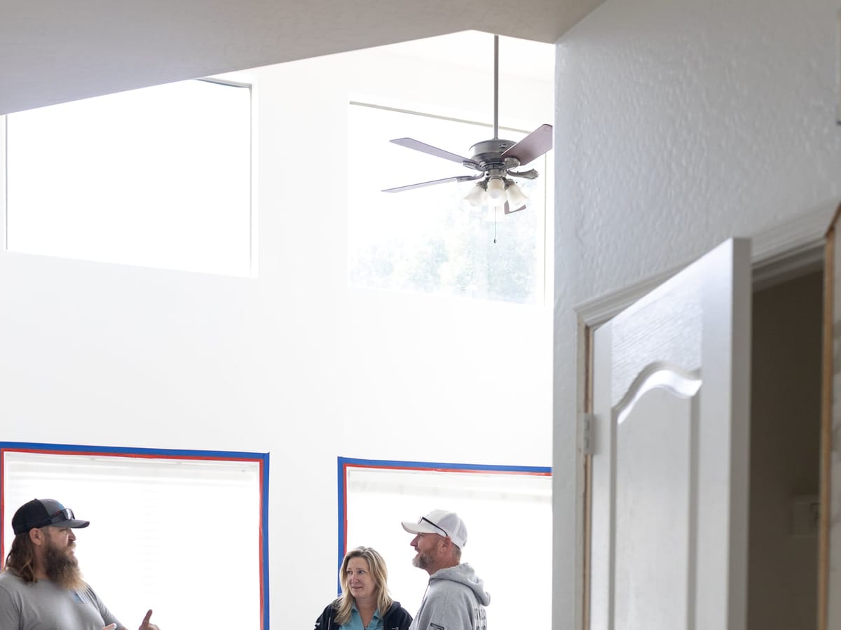Fast Track team members on a Gilbert-area water damage jobsite